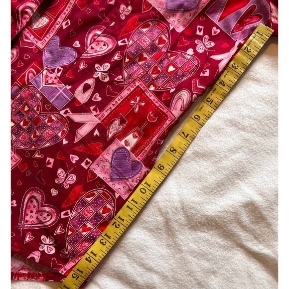 Peaches Uniform Breast Cancer Awareness Short Sleeve Scrub Top- S - Picture 6 of 12